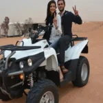 Explore Dubai Desert Together: 1 Hour Double Seat Quad Ride